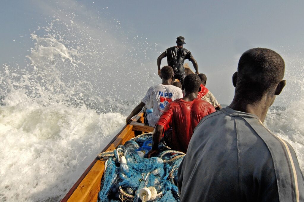 ghana, nature, fisherman, water